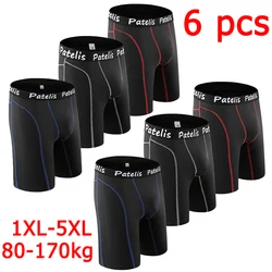Boxershorts Mens Set 6pcs Plus Size Underwear Boxers 5XL for 90-150kg Трусы Мужские Bóxeres Large Size Comfortable Shorts