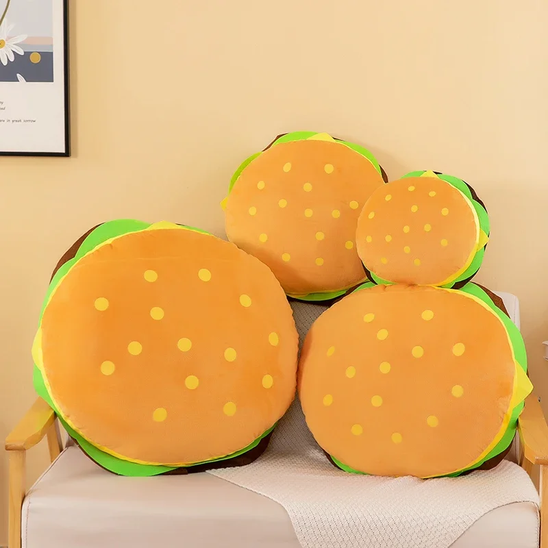 French Fries Hamburger Plush Toy Cute Pizza Foodie Snack Toys Kawaii Christmas Funny Gift Pillow Kids Stuffed Toys Room Decor