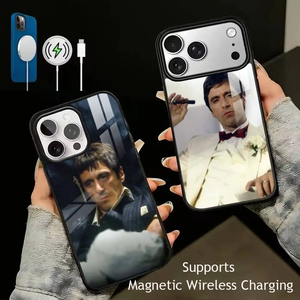 Classic Scarface Film Tony gift  Phone Case For iPhone17,16,15,14,13,12,11 Plus,Pro Compatible with magnetic wireless charging