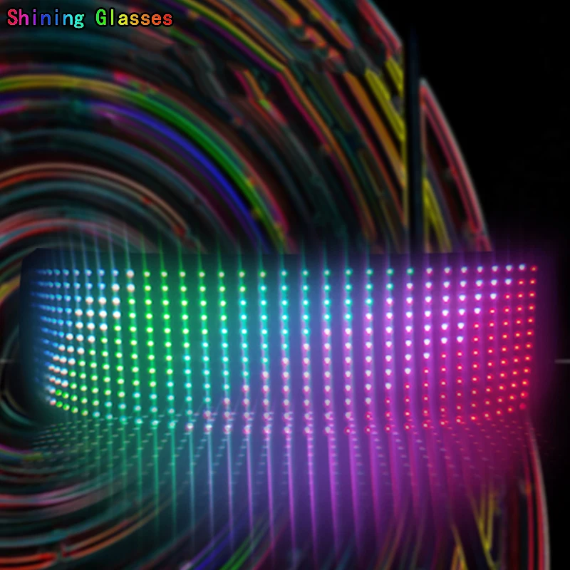 DIY LED Glasses Bluetooth App Control Luminous Rave Party Glasses Festival Gafas Led Electronic Shining Glasses Neon Party Light