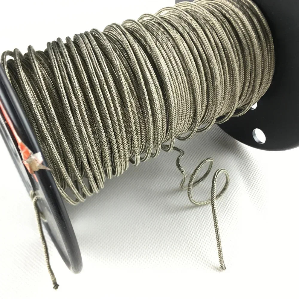Vintage Braided Shielded Push-Back Cloth Metal Color Wire For Electric Guitar bass per meter