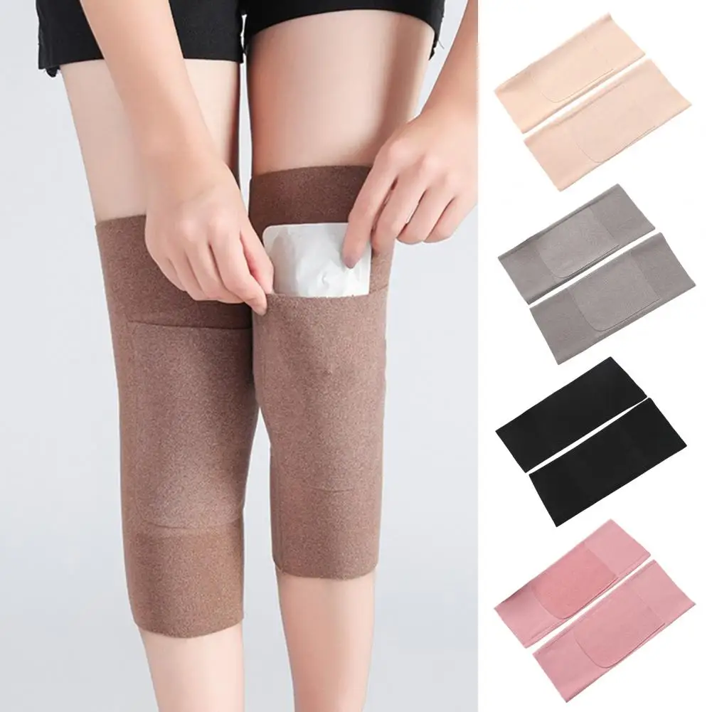 Slip-resistant Knee Pads Stretchy Knee Warmers with Warmer Patch Pocket Anti-slip Thermal Knee for Sports for Men for Warmth
