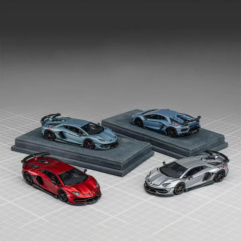 

Diecast Original 1:64 Scale Aventador SVJ Modified Simulation Car Model Static Display Collectible Toy Gift Souvenir Decoration
