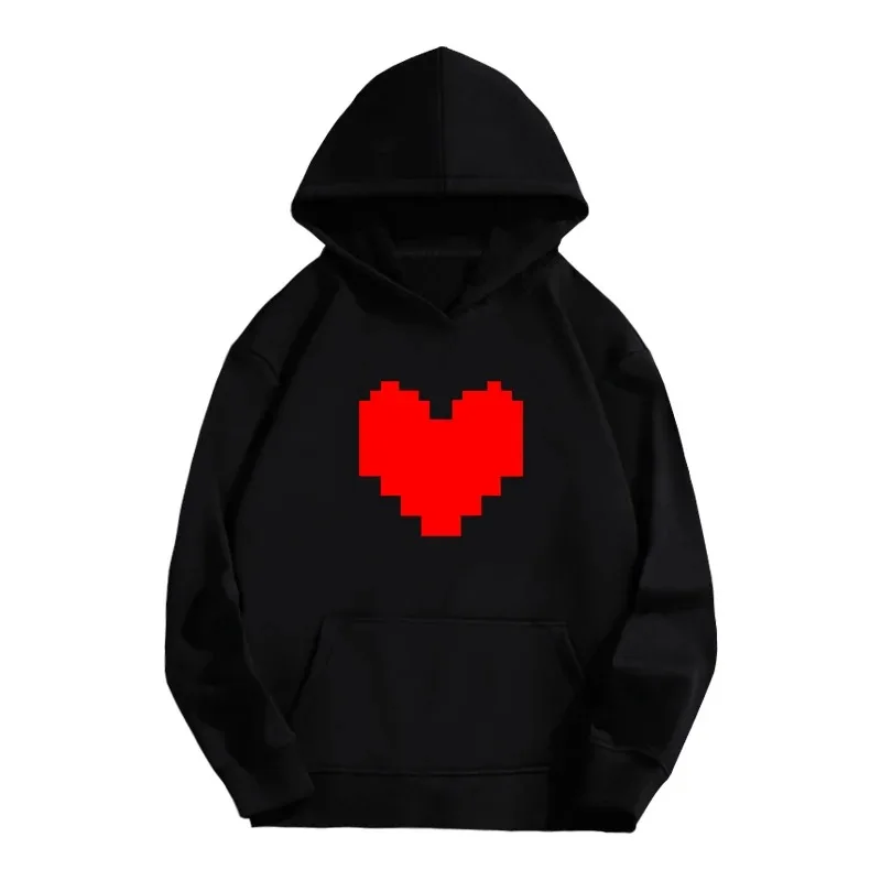 

Game Undertale Hoodie Sans Papyrus Hoodies Cartoon Harajuku Autumn Hoody Men Women Couples Classic Heart-shaped Print Sweater