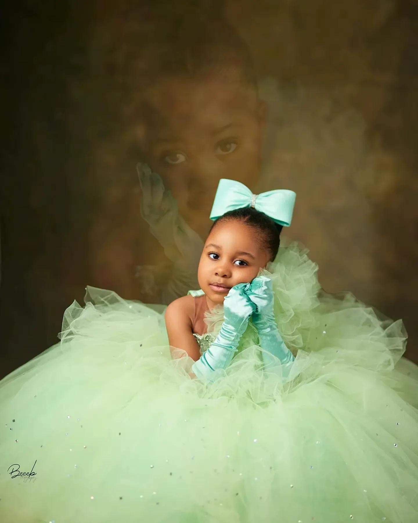 Green Pleats One Shoulder Flower Girl Dresses Lace Appliques Sequined Tulle A-Line Floor Length Sleeveless Birthday Party Gowns