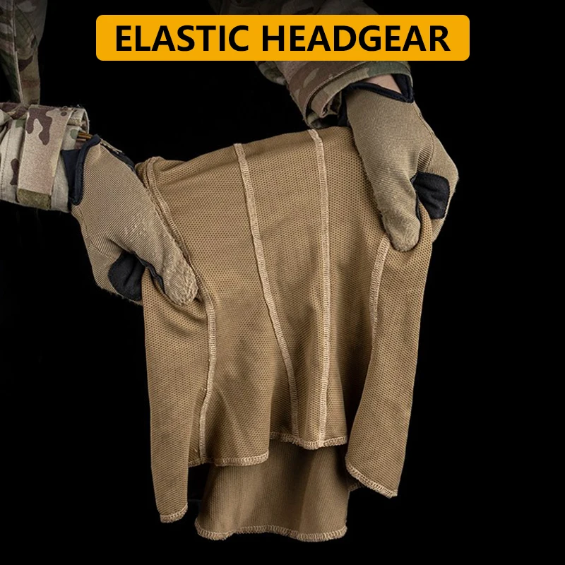 Dulcagoule-Masque intégral à séchage rapide, équipement de sauna, écharpe de moto, paintball, chapeau CP Wargame