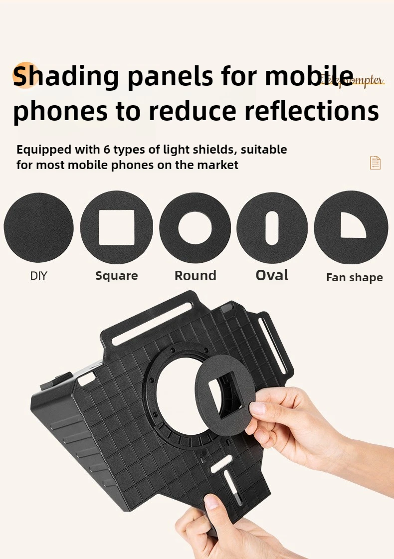 

Phone and DSLR Recording Mini Teleprompter Portable Inscriber Mobile Teleprompter Artifact Video With Remote Control