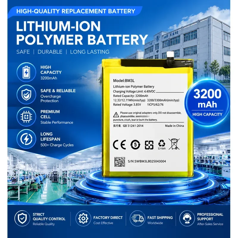 BM3L  Battery For Xiaomi Mi 9 Long Lasting Battery Replacement Large Capacity Polymer Mobile Phone Battery