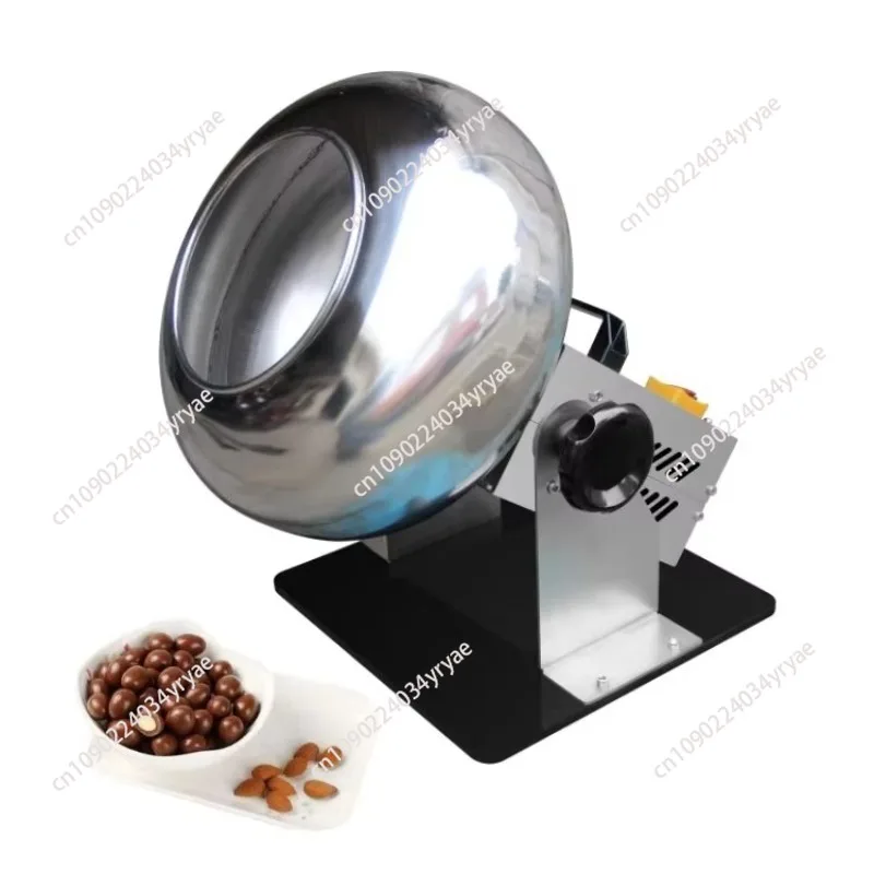 Máquina automática pequeña para recubrimiento de ollas, máquina pulidora para hornear, nueces, dulces, Chocolate, maní, almendra, Nano película