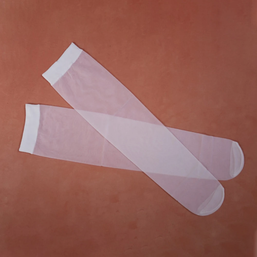 

Daily Men Socks Stockings See-through Sexy Sheer Smooth Traceless Transparent Tube Socks Ultra Thin Breathable