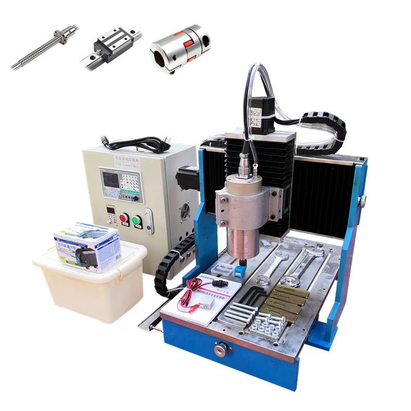 

CNC Router 3040 Engraving Milling Machine Offline Version Square Rail Engraver 1.5KW 2.2KW 3/4 Axis Can Upgraded Dual Spindles