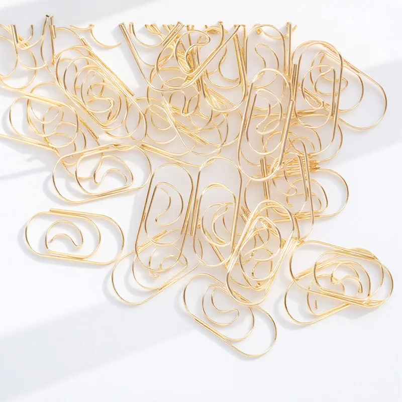 100Pcs Paper Clips Chic Design Adorable Small Paperclips for Filing Documents Letters Projects Office Organization