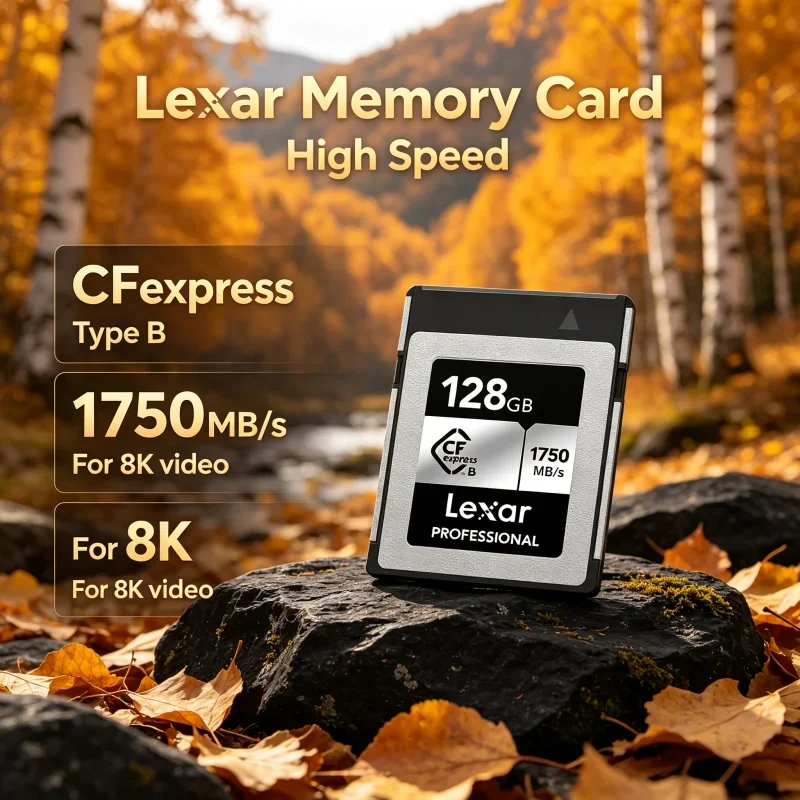 Lexar CFexpress Type B Memory Card 512GB Storage Card Read 1750MB/s CF express Type B Card 128GB 256GB For 8K Camera