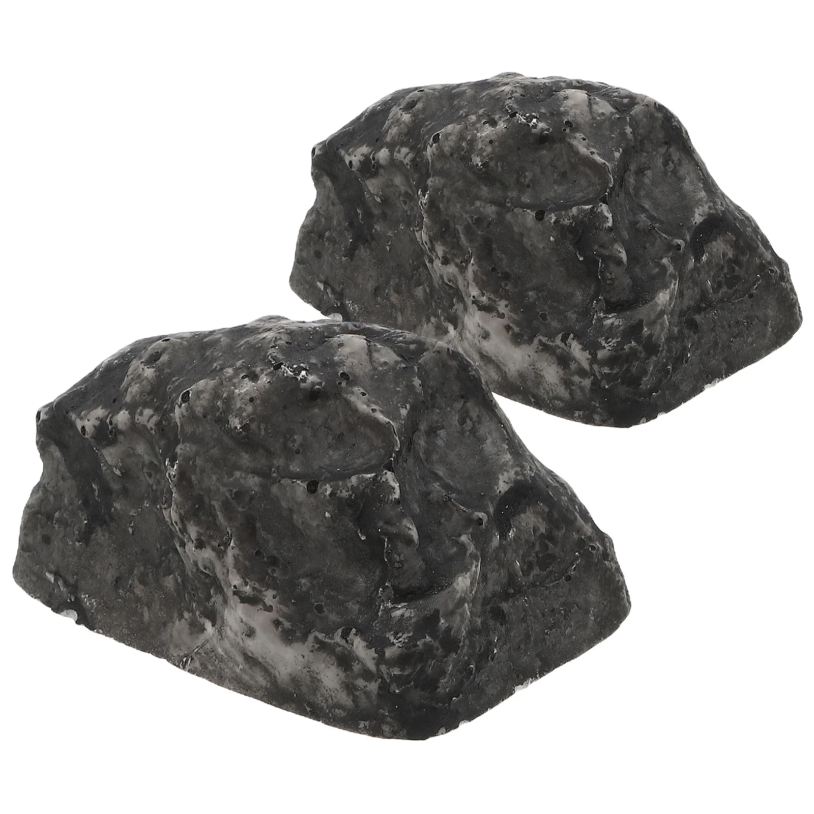 

2pcs Simulation Stone-type Resin Key Boxes Hidden Storage Case Artificial Stone Key Hider Key Holder