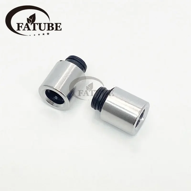 1 قطعة 510 قطعة فم من الفولاذ المقاوم للصدأ بطرف بالتنقيط لملحقات الماكينة لحماية التسخين باللون الفضي #2