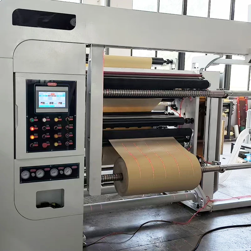 Automatic Slitting Rewinding Machine with Intelligent Meter Counting Alarm for Kraft Paper Aluminum Foil PVC Plastic Slitter