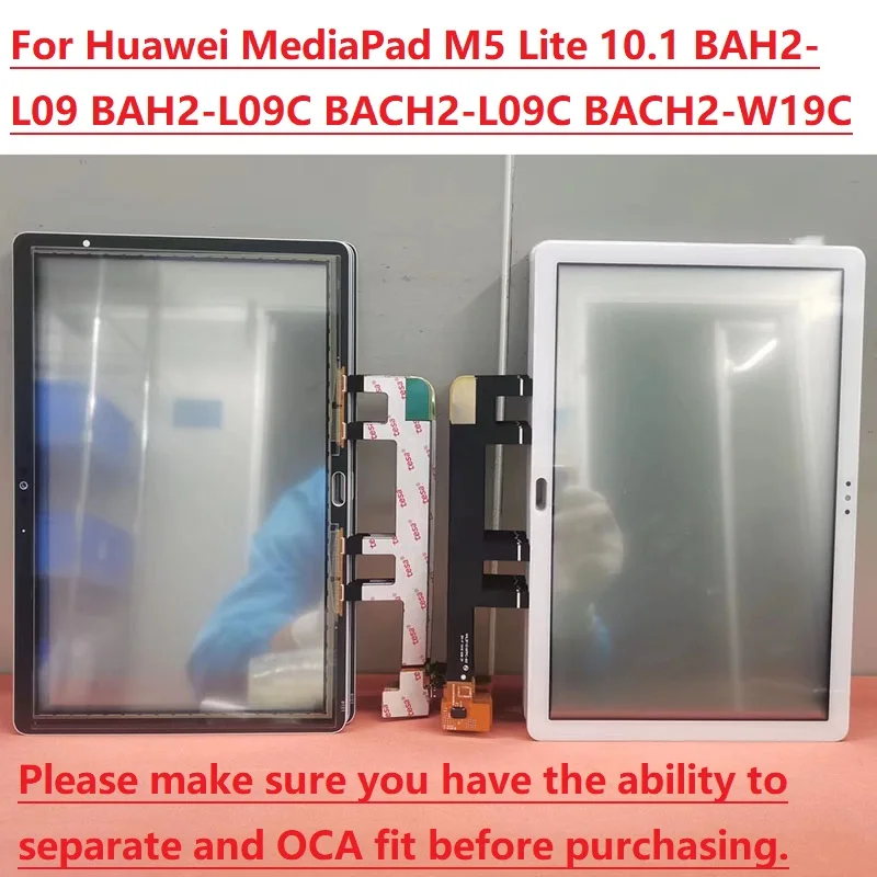 10.1” NEW Touch For Huawei MediaPad M5 Lite 10 BAH2-L09 BAH2-L09C BACH2-L09C BACH2-W19C Touch Screen Digitizer Panel Front Glass