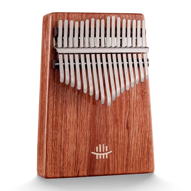 Thumb Fiddle Kalimba 17 Tones Portable Plucked Instrument Made of Zambian Rosewood