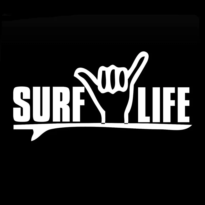 Car Sticker I Love Surfing Fashion Body Window Decoration Motorcycle Applique Decals JDM Van Bike Offroad RV A4 Meterial