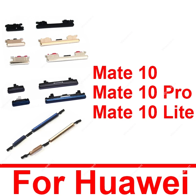 ปุ่มด้านข้างเพิ่มระดับเสียงสำหรับ HUAWEI Mate 10 Pro ปุ่มเปิดปิดเพิ่มระดับเสียงสำหรับ HUAWEI Mate 10 Lite ชิ้นส่วนซ่อม