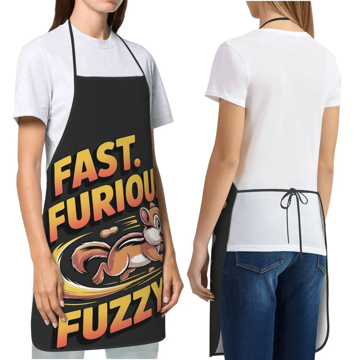 Fast,furious And Fuzzy I Love Chipmunks Aprons Chef Cooking Cuisine Tablier Waterproof Bib Kitchen Cleaning Pinafore