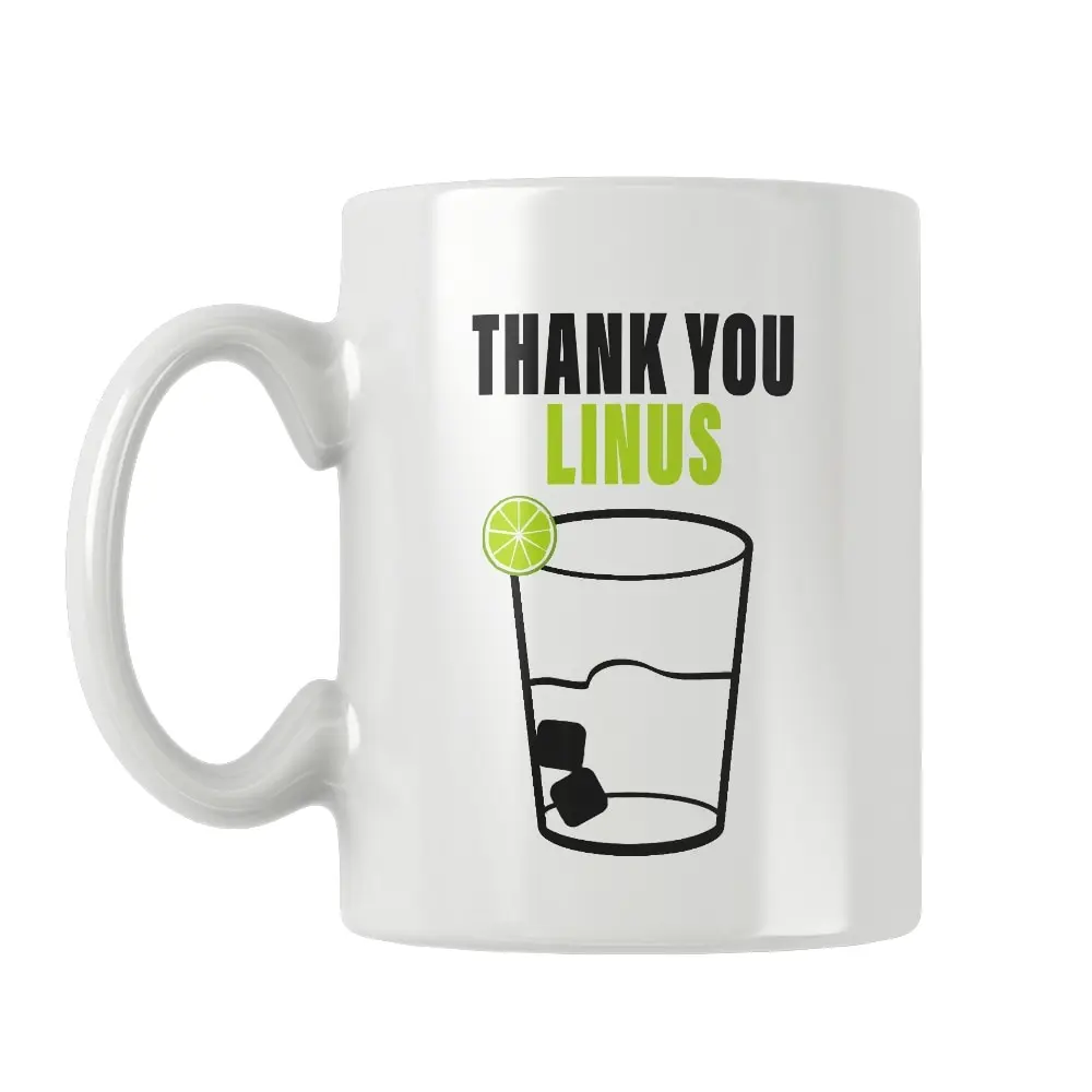 Thank You Linus Mug Coffee Cup White Ceramic Lily HIMYM Office&Home Women Men Happy Funny Birthday Gift Ideas