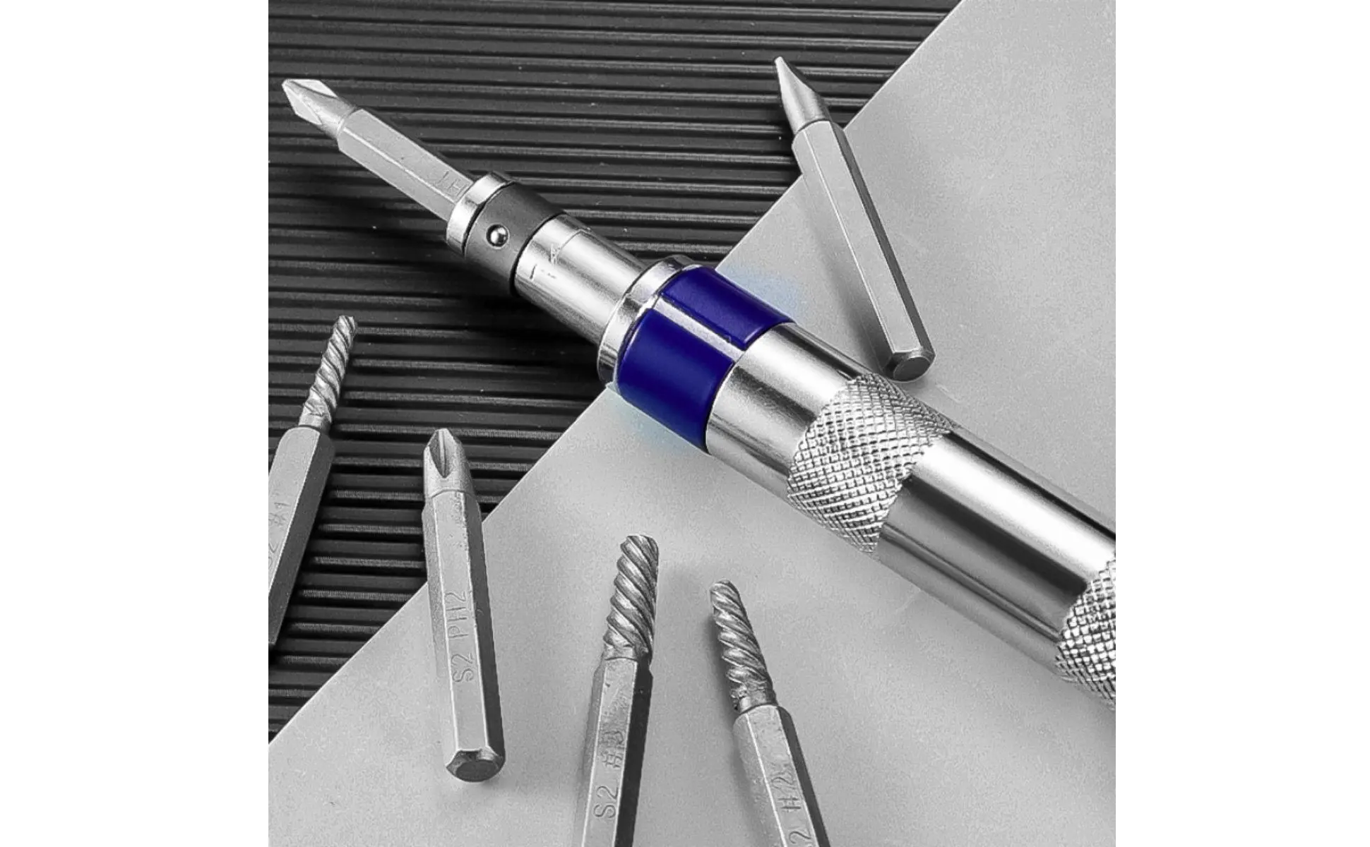 6-in-1 Screwdriver Set Compact Strike Screwdriver Manual Strike Driver Seized Bolts Hand Tool Easy Installation for Maintenance