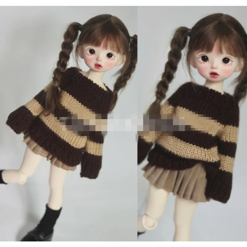 BJD Striped Handmade Sweater 1/6 OB24 Doll Clothing CWB333