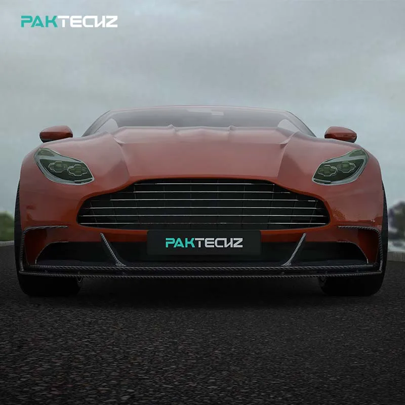 Paktechz Dry Carbon Fiber Body Kit Lower Front Lip Splitter for Aston Martin DB11 view 3