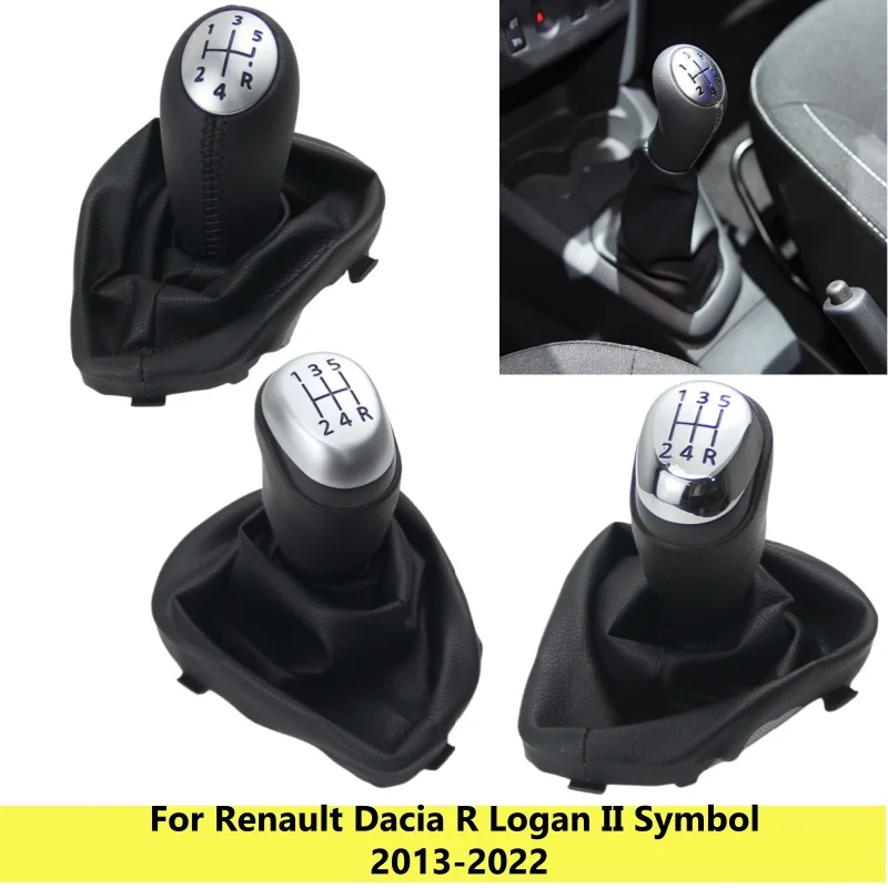 Palanca de cambios con funda para Renault Dacia R Logan II Symbol 2013-2022