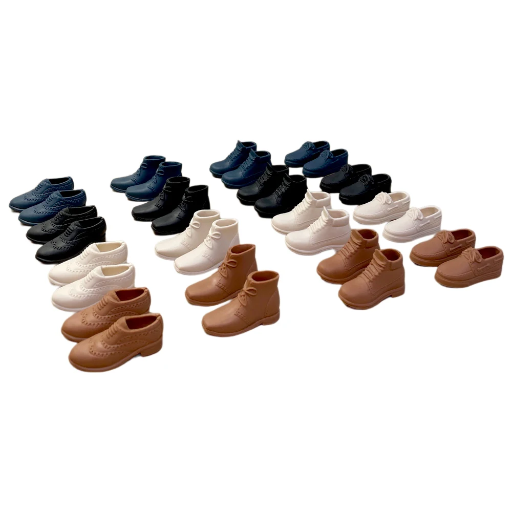 

NK Fashion Doll Shoes For 12 Inch Boy Doll Boots 1/6 Male Dolls Accessories Business Heels Casual Slippers Baby Toy JJ