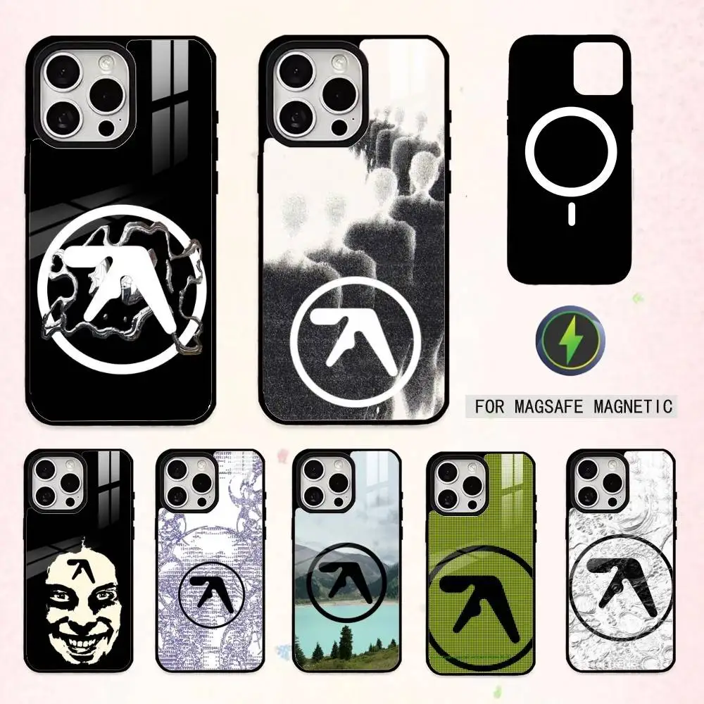 

A-Aphex T-Twins L-Logo Art Phone Case For iPhone17,16,15,14,13,12,11 Plus,Pro Max Magnetic For Magsafe Wireless Charging