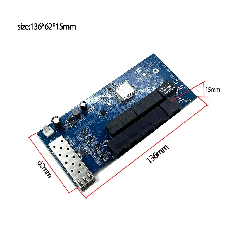 Protokol standar 802.3AF/pada 48V POE OUT/48V poe switch 100 mbps 4port POE dengan 1port uplink/NVR ;1port SFP