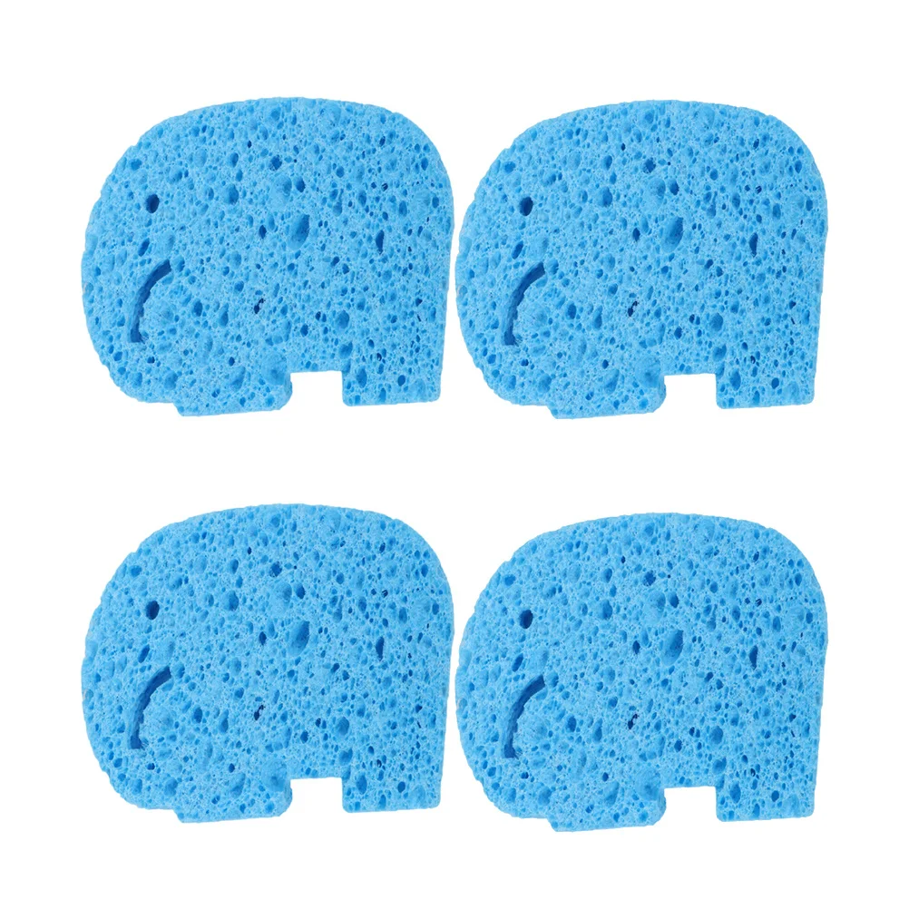 4 قطع من إسفنجة حمام الأطفال صديقة للبيئة وآمنة ومتينة وناعمة ومريحة كرتونية قوية لامتصاص الماء #6
