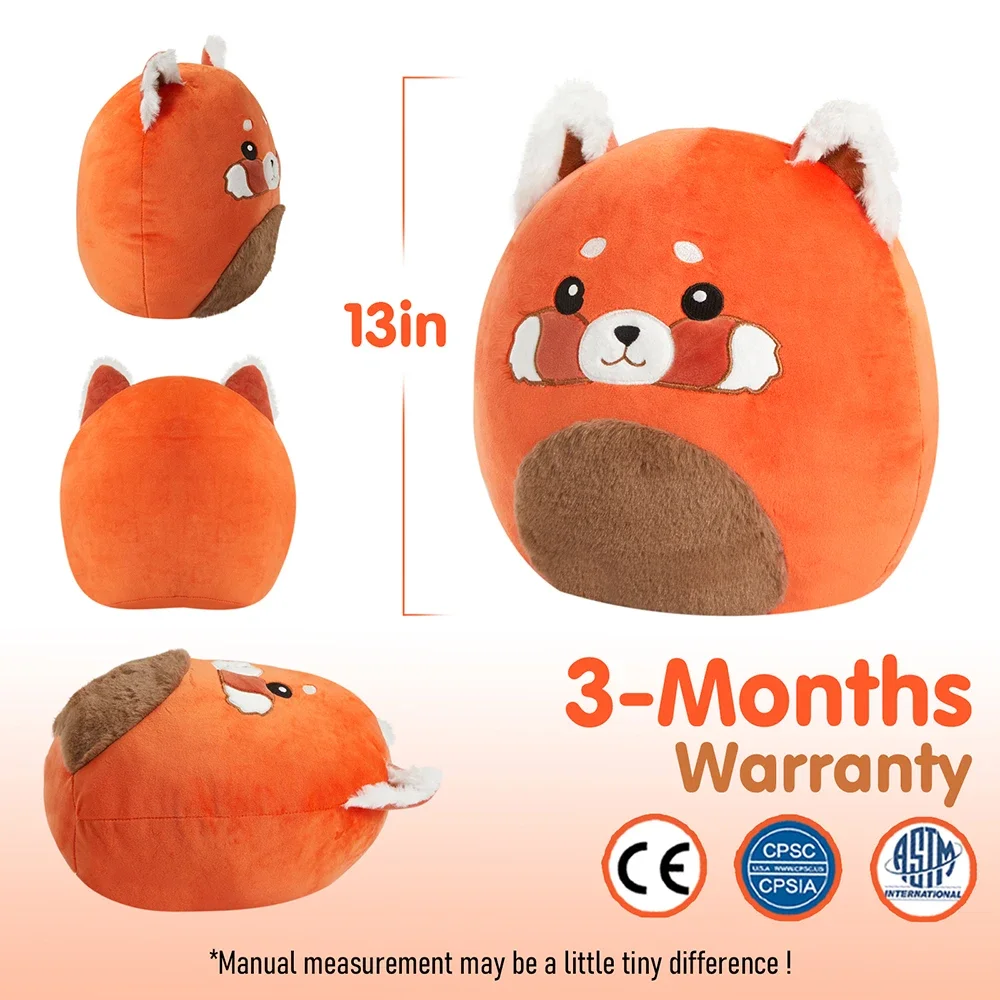 33cm Red Lesser Panda Plush Dolls Stuffed Animals Sleeping Pillows Panda Doll Creative Toys Children Cute Birthday for Gifts