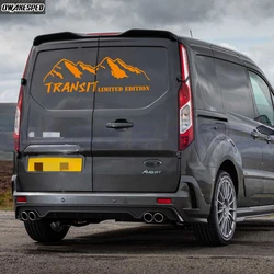 2pcs Car Rear Trunk Sticker For Ford Transit Custom Connect Van Camper Limited Edition Sport Stripe Auto Body Decor Vinyl Decal