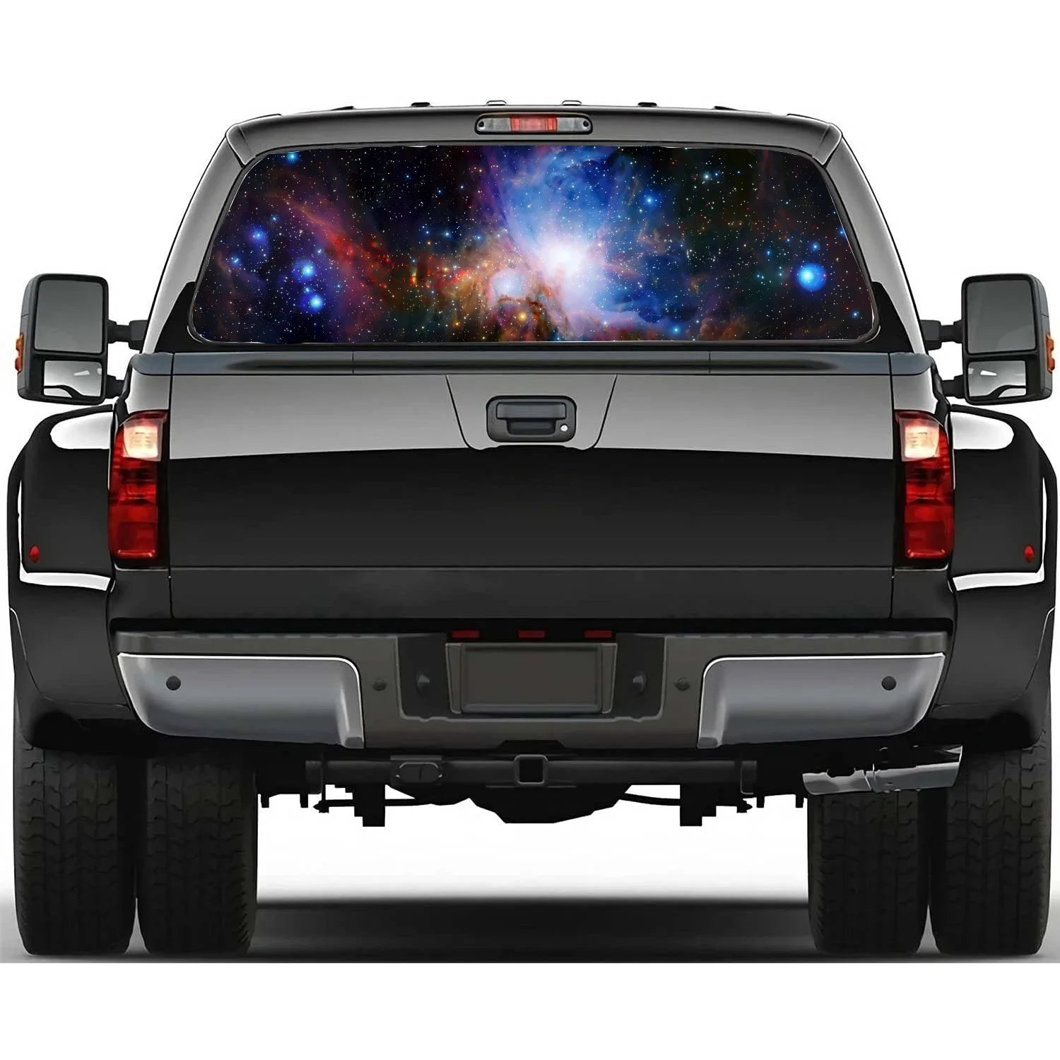 

Mysterious Starry Sky and Milky Way Car Window Decal Sticker Graphic Decorative Truck Perforated Vinyl Universal Wrap Sticker