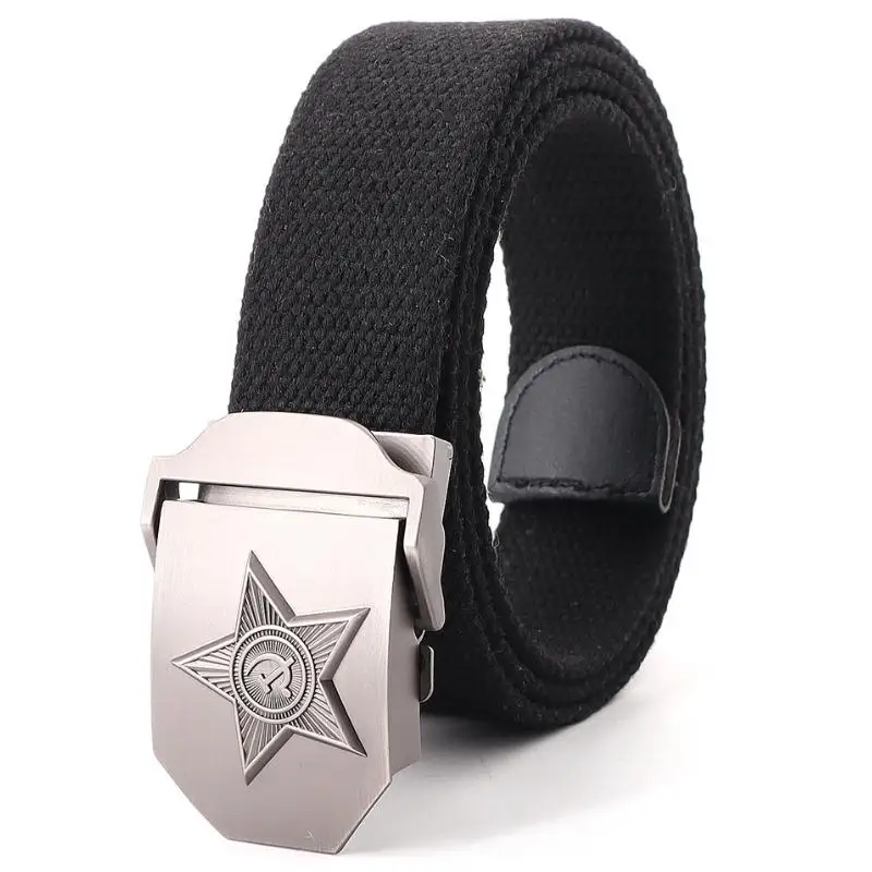 

Alloy Smooth Buckle Canvas Belt Men Women Outdoor Sports Casual Fashion Jeans Waistband Youth Student Military Training Belts
