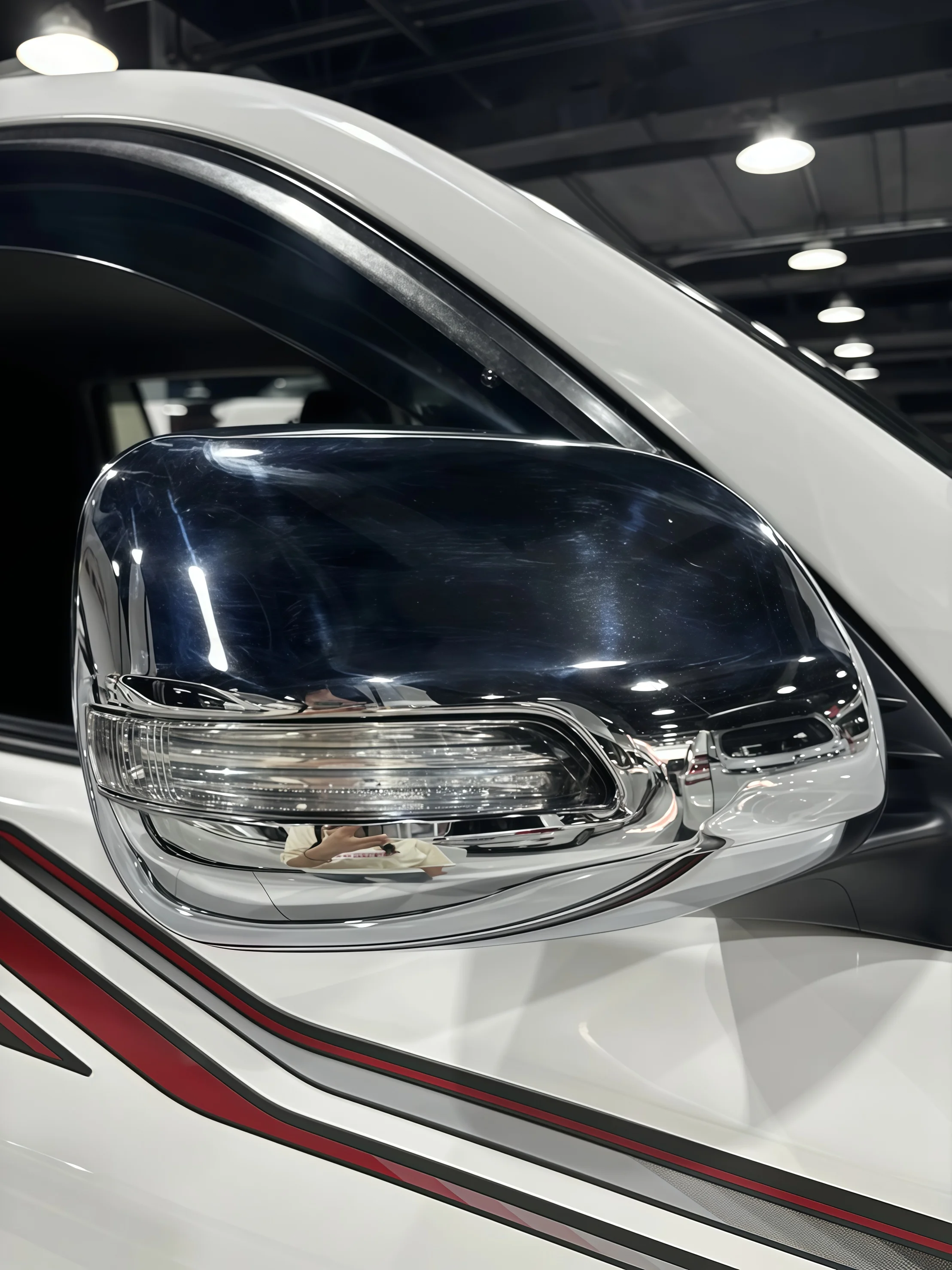 For Toyota Land Cruiser Prado FJ150 150 2010-2018 Auto ABS Chrome Side Rearview Mirror Cap Cover Trim Accessories