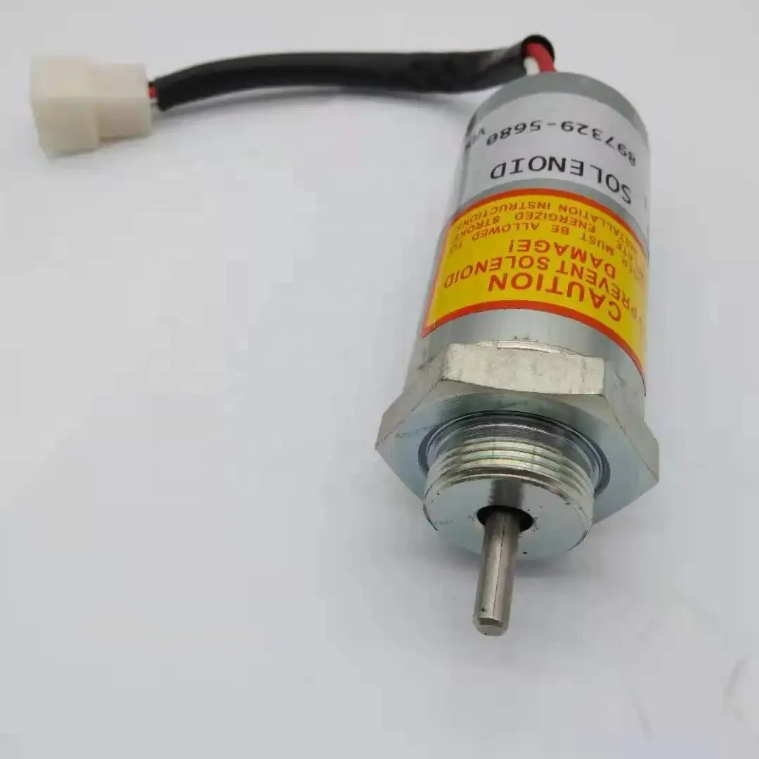 897329-5680 8-97329568-0 Stop Solenoid Valve Fits Excavator 3LD1 3LD2 4LE1 Diesel Engine Parts