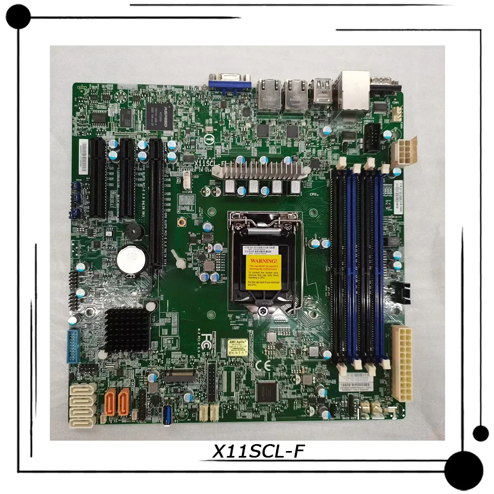 X11SCL-F For Supermicro Server Micro-ATX Motherboard Intel C242 LGA-1151 DDR4 Support 8th/9th Generation Core i3 E-2100 E-2200