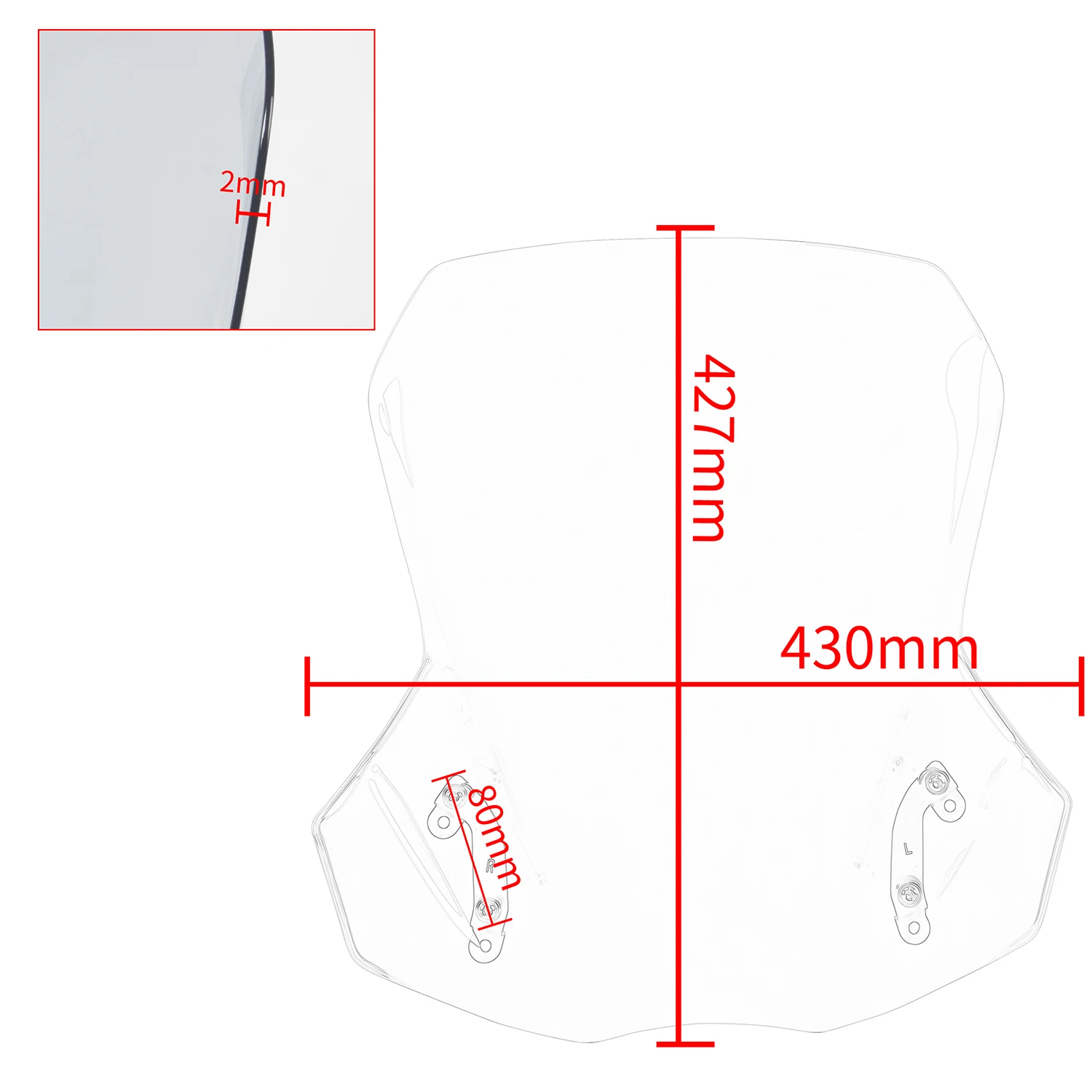 For Suzuki V-Strom 650 DL 2017-2026 Motorcycle Windscreen Windshield Adjustable Height Top Wind Shield Screen Protector Parts