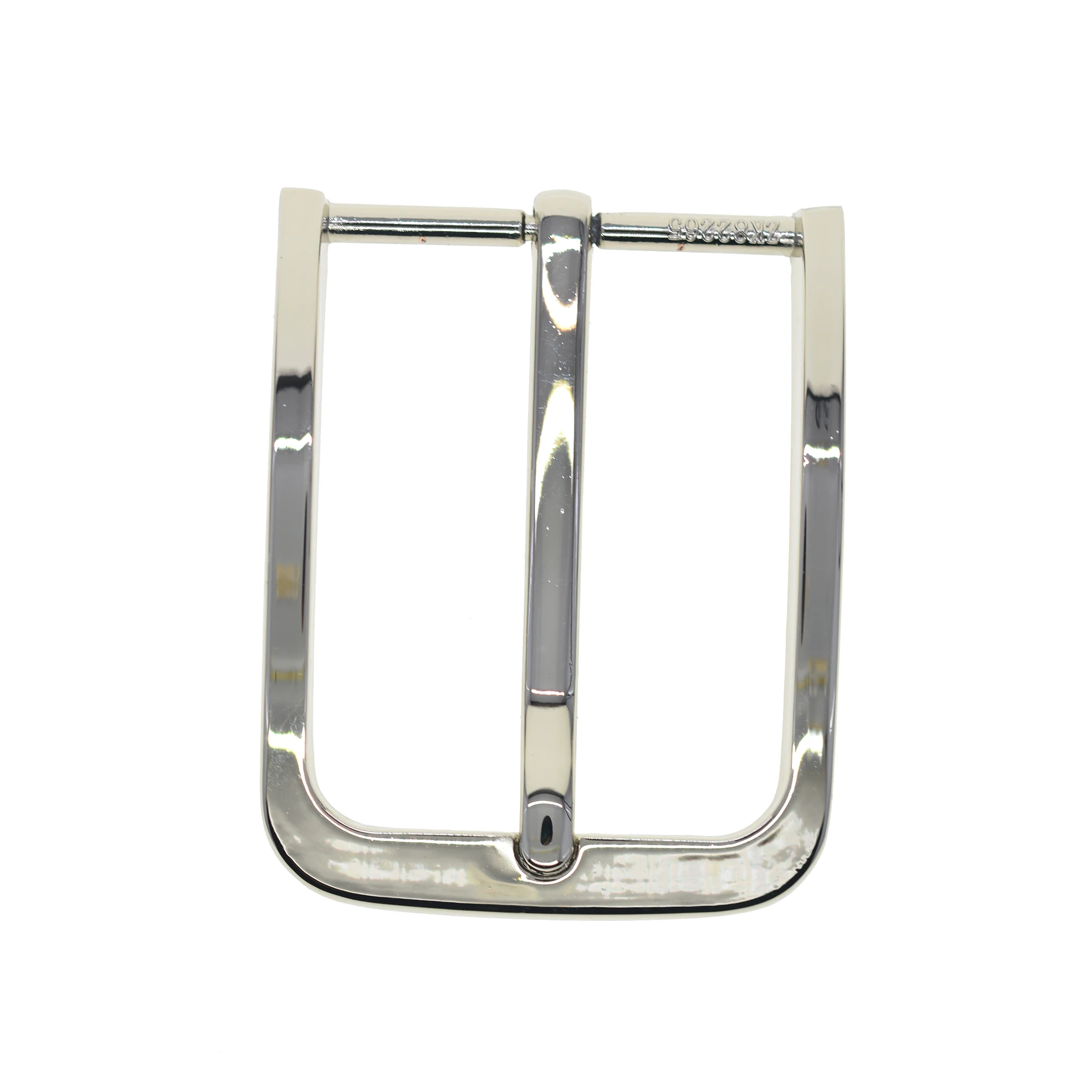 super fine Simple pattern solid metal pin lock  mirror Silver lady belt buckle for 1.6inch strap replacement