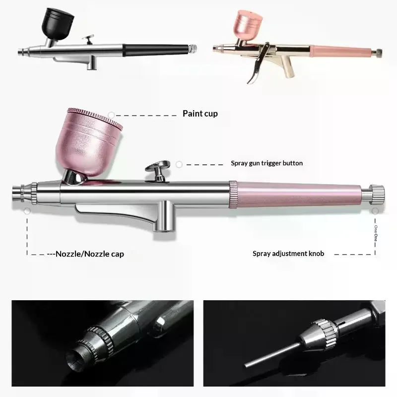 0.3mm Nozzles Spray Pen New Portable Single Action Airbrush For Model Cake Nail Car Painting Beauty Inkjet 1Pcs