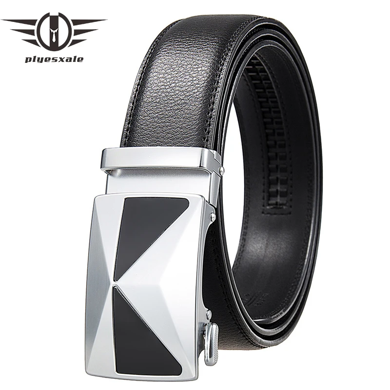 

Cowskin Leather Men Belt High Quality Strap Male Automatic Buckle Belts For Men Black Coffee Red Brown Luxury Dropshipping B771