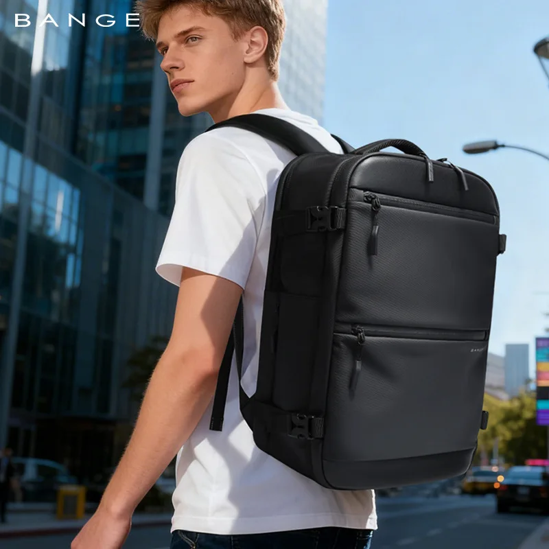 

BANGE New Large Cacpacity TSA Lock Waterproof Business Travel Men Laptop Backpack