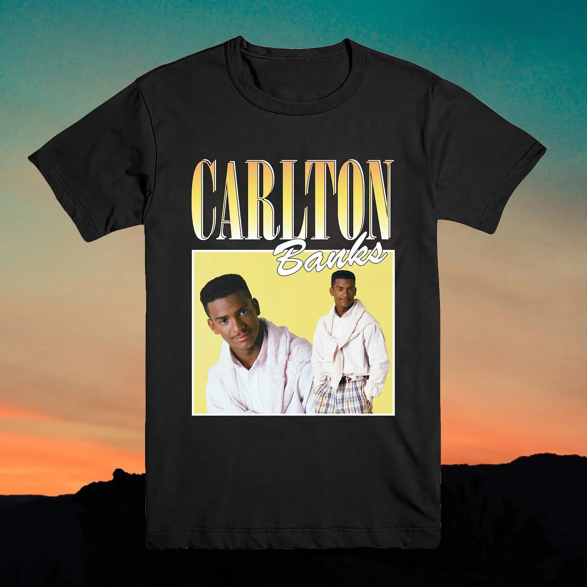 Carlton Banks Vintage T Shirt Fresh Prince of Bel Air 90's Inspired Homage Style Throwback