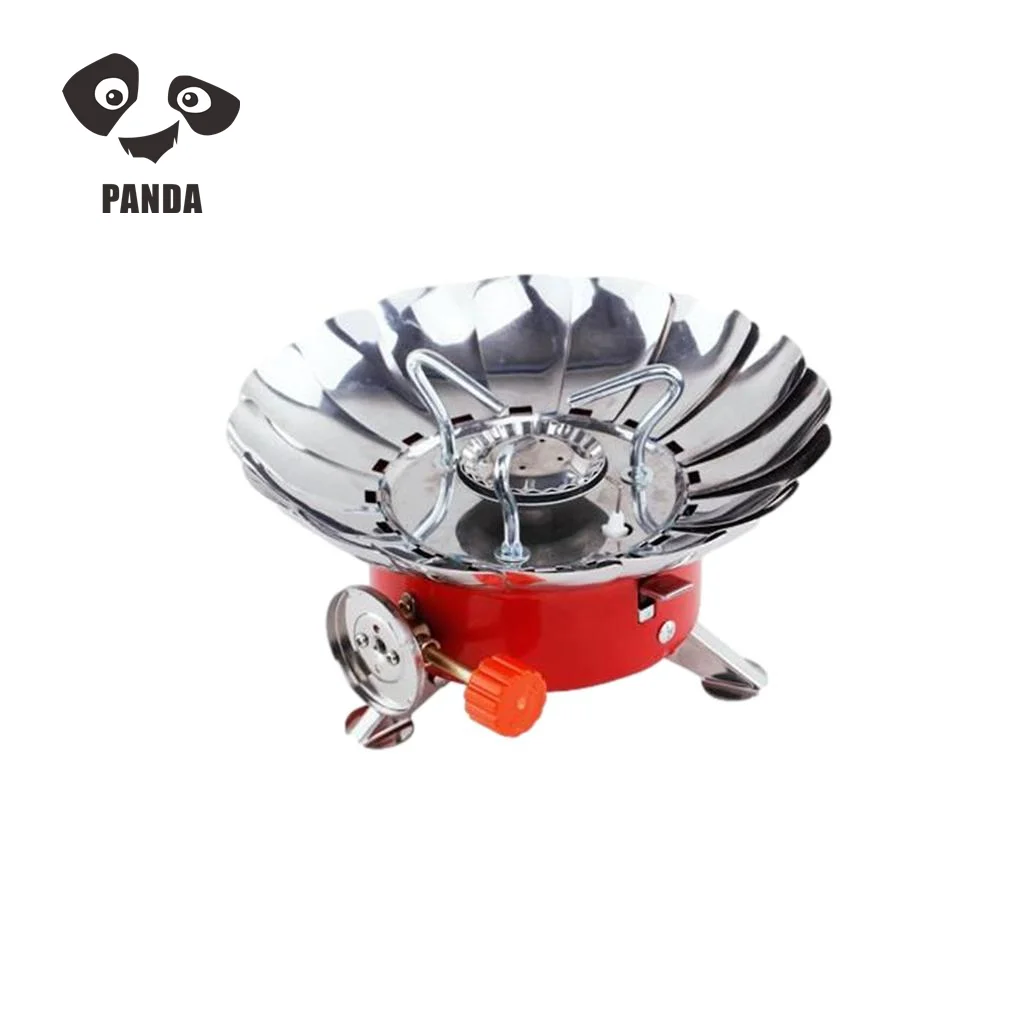 Ultralight Camping Stove Portable Mini Outdoor Folding Metal Camping Gas Stove Cooker Windproof Furnace Burner