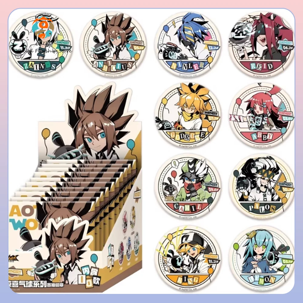 

Genuine Aotu World Surprise Balloon Badge Blind Box Aotu World Badge Mystery Box Anime Peripherals Ornament Collection Gift Toy