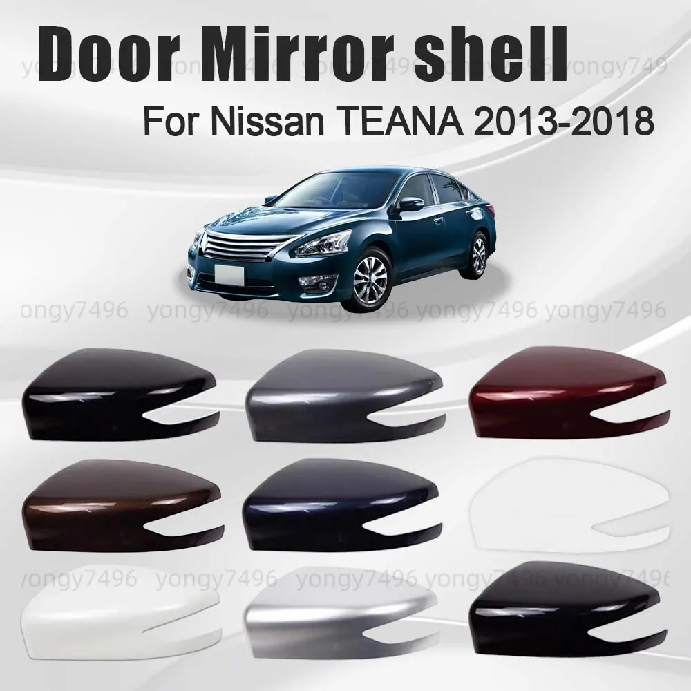 

Protective Cover White Silver Door Mirror Shell For Nissan TEANA 2013 2014 2015 2016 2017 2018 Car Rearview Accessories Replace